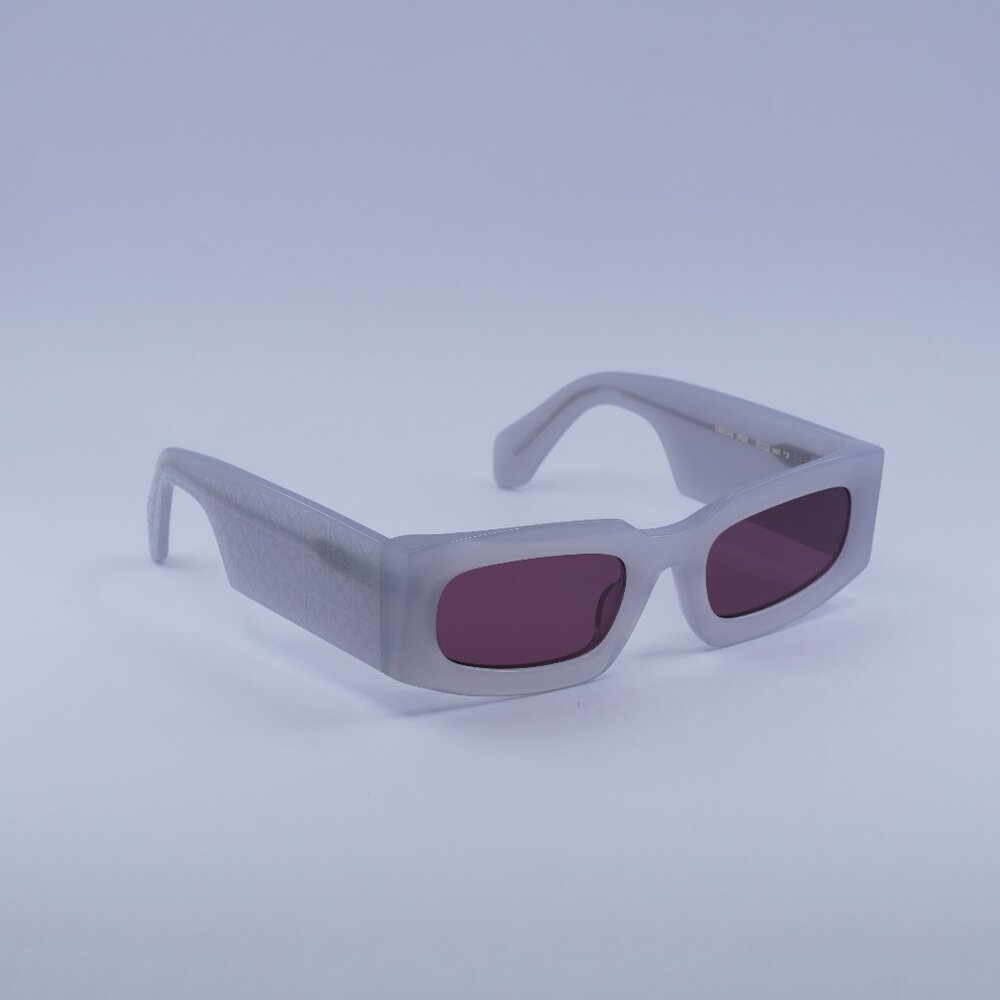 Off-White OERI141 CARY 0928 Sunglasses Grey Rectangle Frame, Burgumdy Lenses